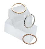 Snake Textured Stacking Rings