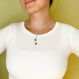 Floating Pearl Lariat Necklace