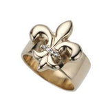 Fleur-de-lis Diamond Ring