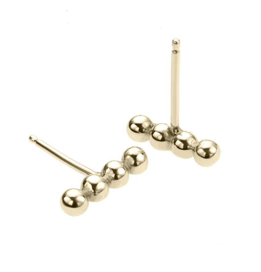 Beaded Bar Studs