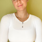 Floating Pearl Lariat Necklace