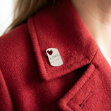 Love Pass It On Pin in Recycled Sterling Silver