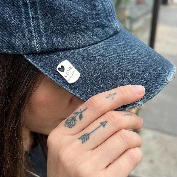 Love Pass It On Pin in Recycled Sterling Silver