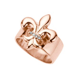 Fleur-de-lis Diamond Ring