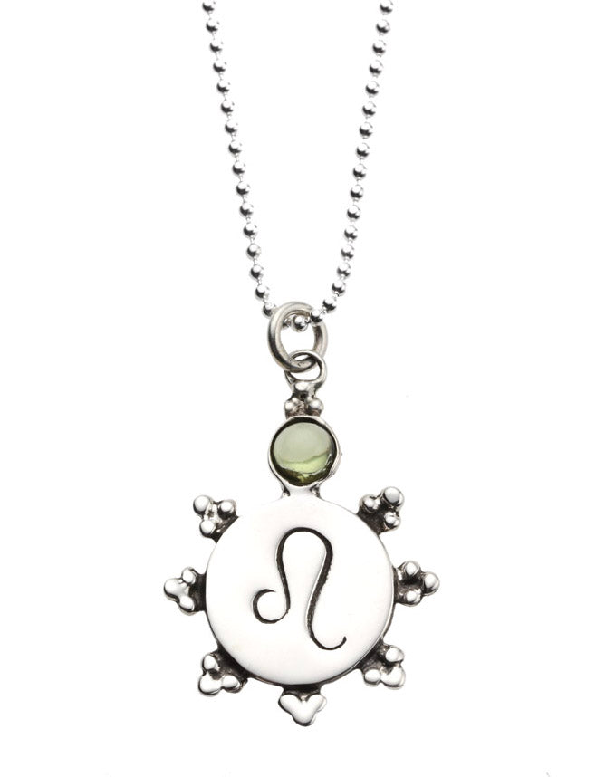 Zodiac Sign Leo - Paperclip Necklace in Silver by Talisa
