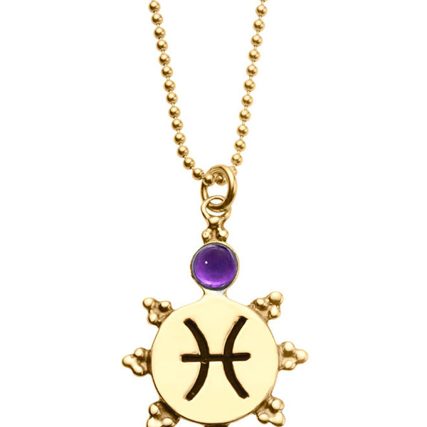 Pisces celestial zodiac necklace, exclusively at 12th HOUSE