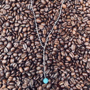 Cascade Turquoise Drop Adjustable Necklace